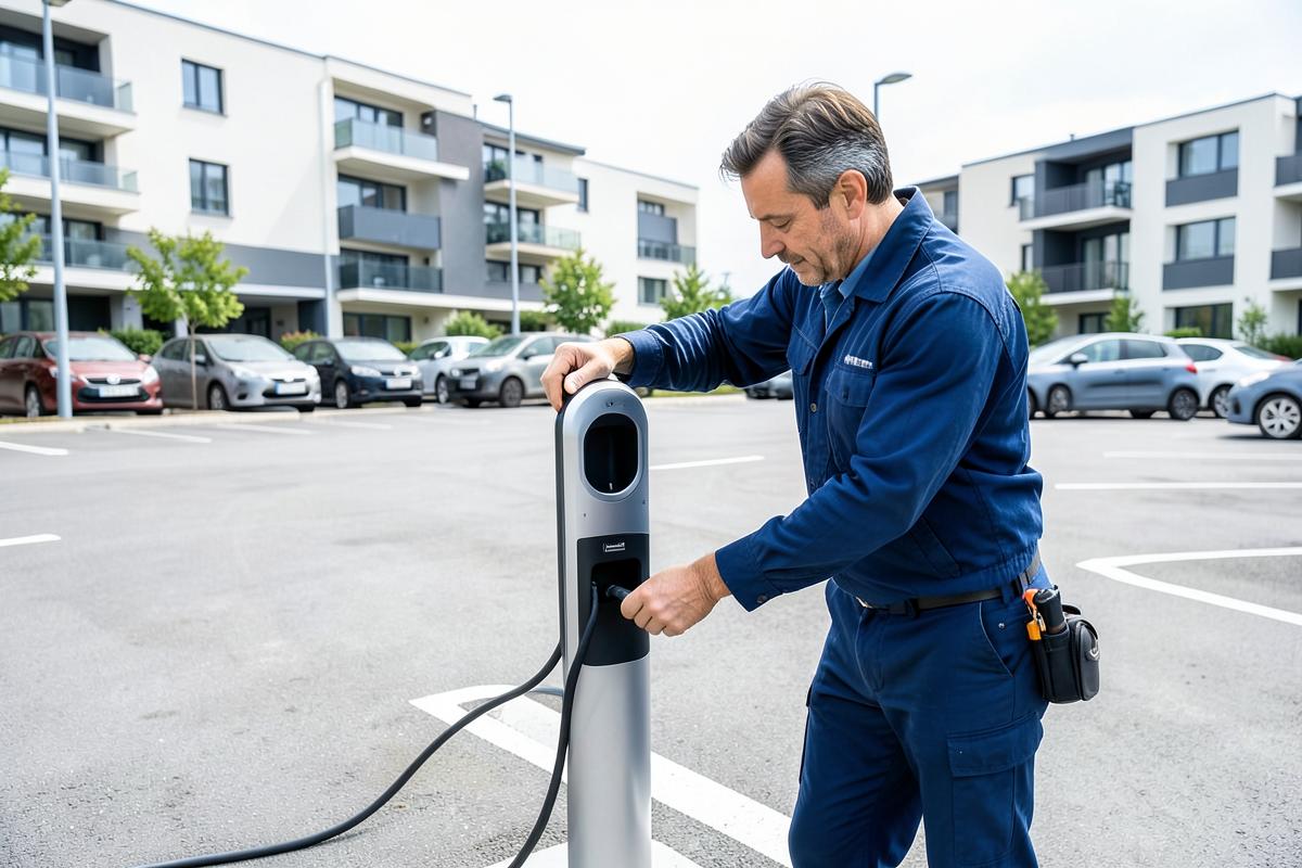 Installation d’une borne IRVE